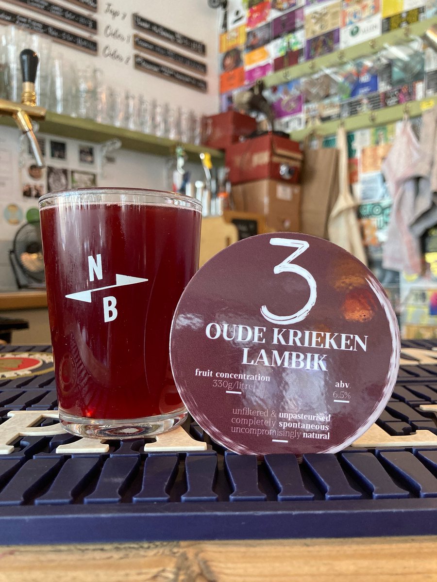 What have we got here? It’s only Oude Krieken Lambik from the masters @3fonteinen , if you like tart sour cherry you’ll love this! Pouring now. #funk #craftnotcrap #lovemk