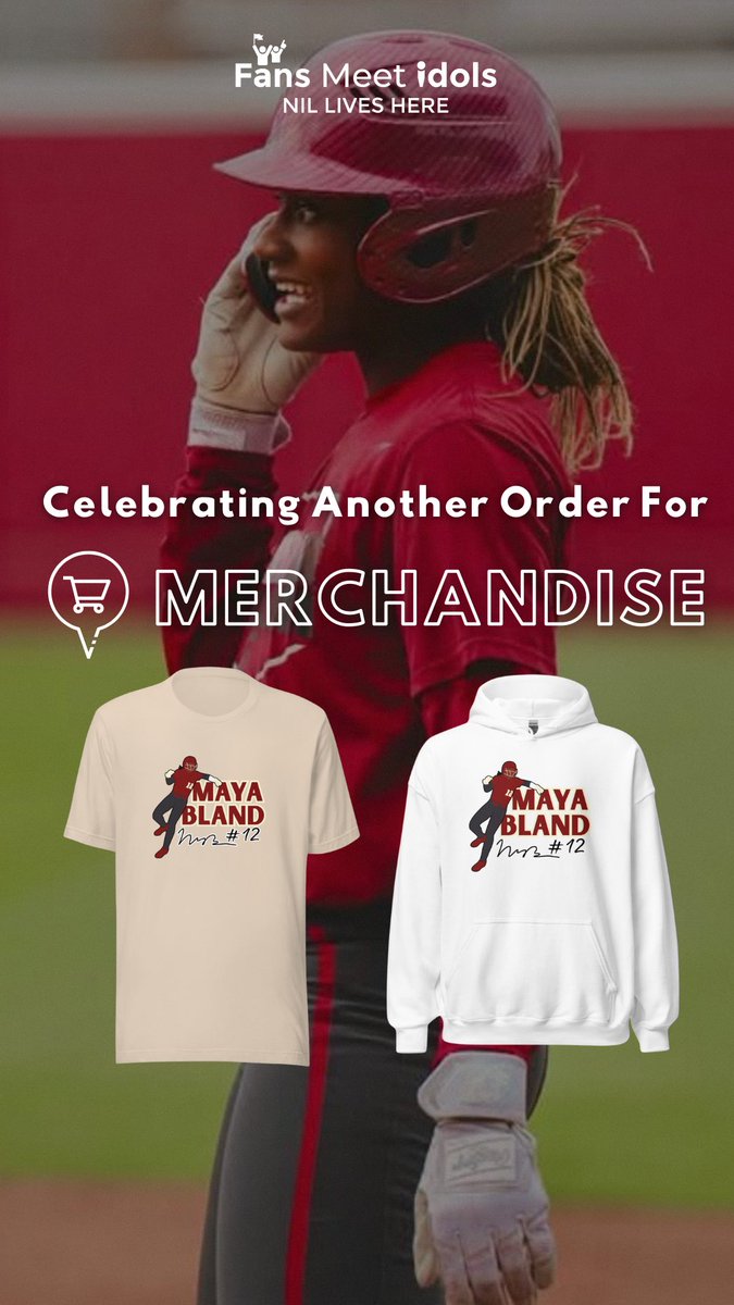 SAVE on Maya’s <a href="/maya__bland/">Maya Bland</a> Merch with code X10 this season!                 

Fans can order Hats, T-Shirts, and more!                

Shop here : app.fansmeetidols.com/maya.bland