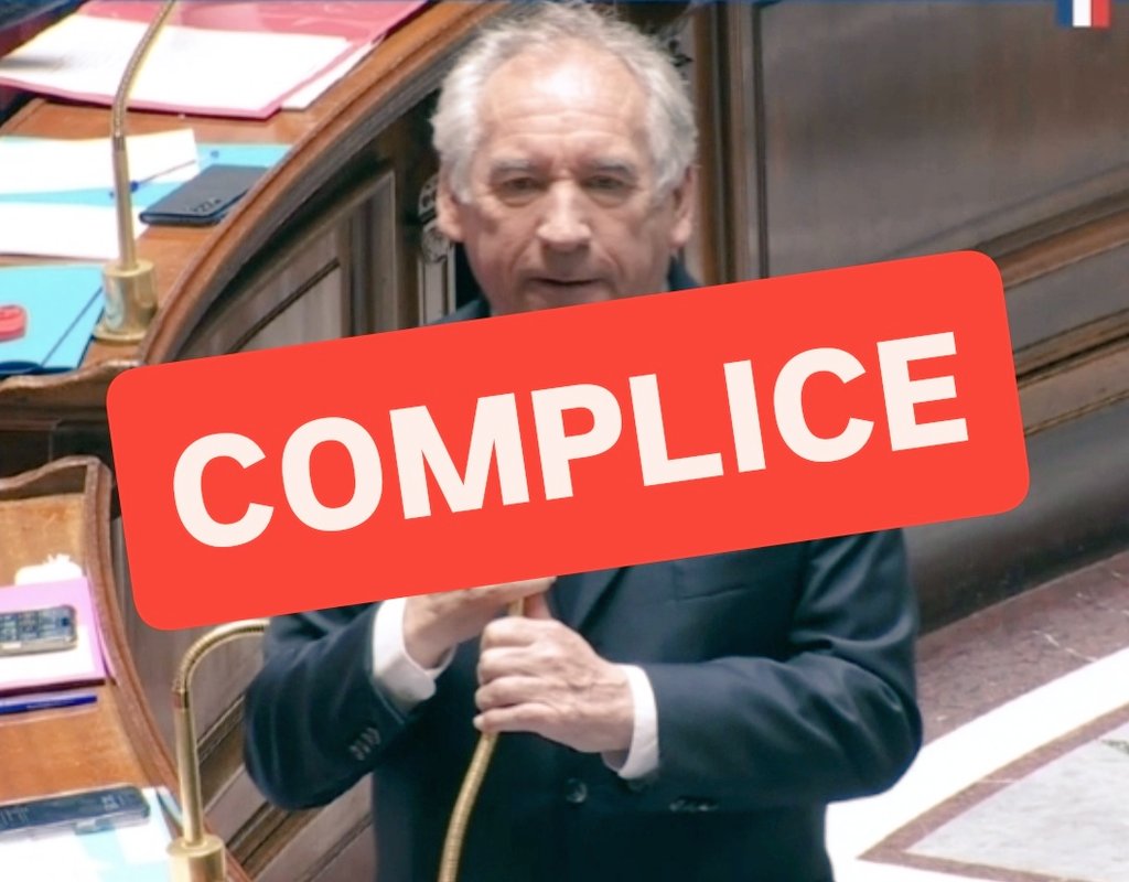 Naufrage moral de <a href="/bayrou/">François Bayrou</a> qui refuse de demander la libération de nos ressortissants enlevés par Netanyahou. Il applaudit leur détention illégale !!!

<a href="/RimaHas/">Rima Hassan</a>, on est avec toi.