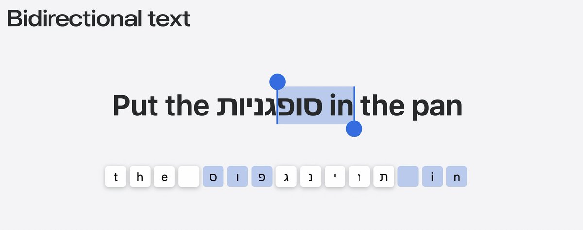 Bidirectional Text 这个细腻啊