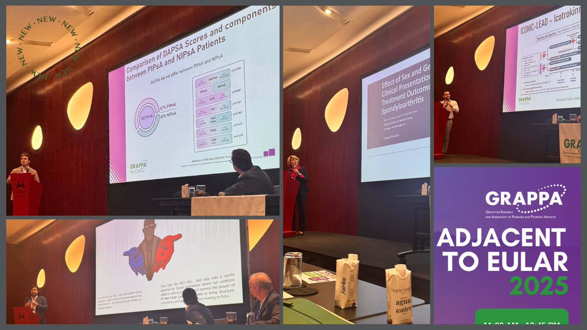 GrappaO's tweet image. A quick glimpse into what the GRAPPA Adjacent to EULAR looked like this year in Barcelona! 🇪🇸✨
#GRAPPAatEULAR #PsoriaticDisease #Barcelona2025