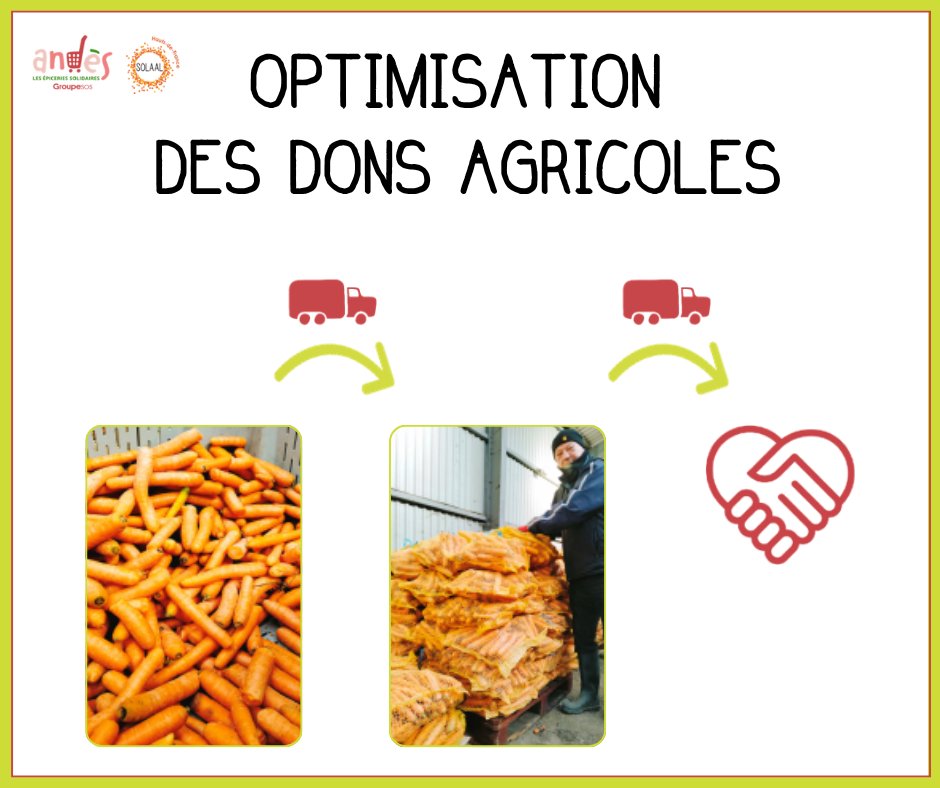 Depuis 2018, nous facilitons les dons agricoles pour lutter contre le gaspillage et la précarité alimentaire💚

Avec <a href="/AssoANDES/">ANDES</a>, on optimise la logistique : transformation, transport mutualisé, conditionnement.

👉En savoir plus : bit.ly/4kAVpRR

#Solidarité #DonAgricole