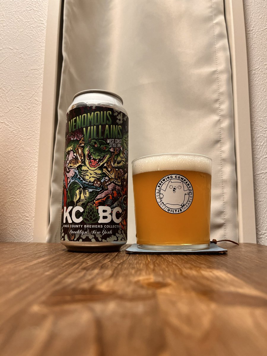 beer_telling's tweet image. #KCBC こと #KingsCountyBrewersCollective から、Venomous Villains。アメコミシリーズとも言えるKCBCのビールから、今度はヴィランだ！ラベルが素敵すぎるのよ。そしてKCBCのIPAはストレートで美味いし、コスパも悪く無い。そしてここは特にWCIPAが強いと思ってる。
#クラフトビール