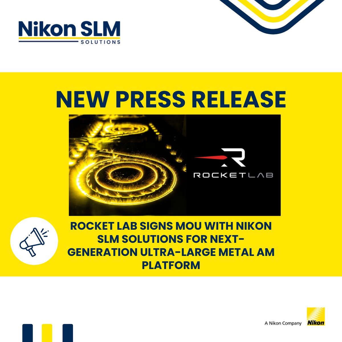 Rocket Lab signs MoU with Nikon SLM Solutions for next-gen ultra-large metal AM platform. Full PR: nikon-slm-solutions.com/newsroom/rocke…