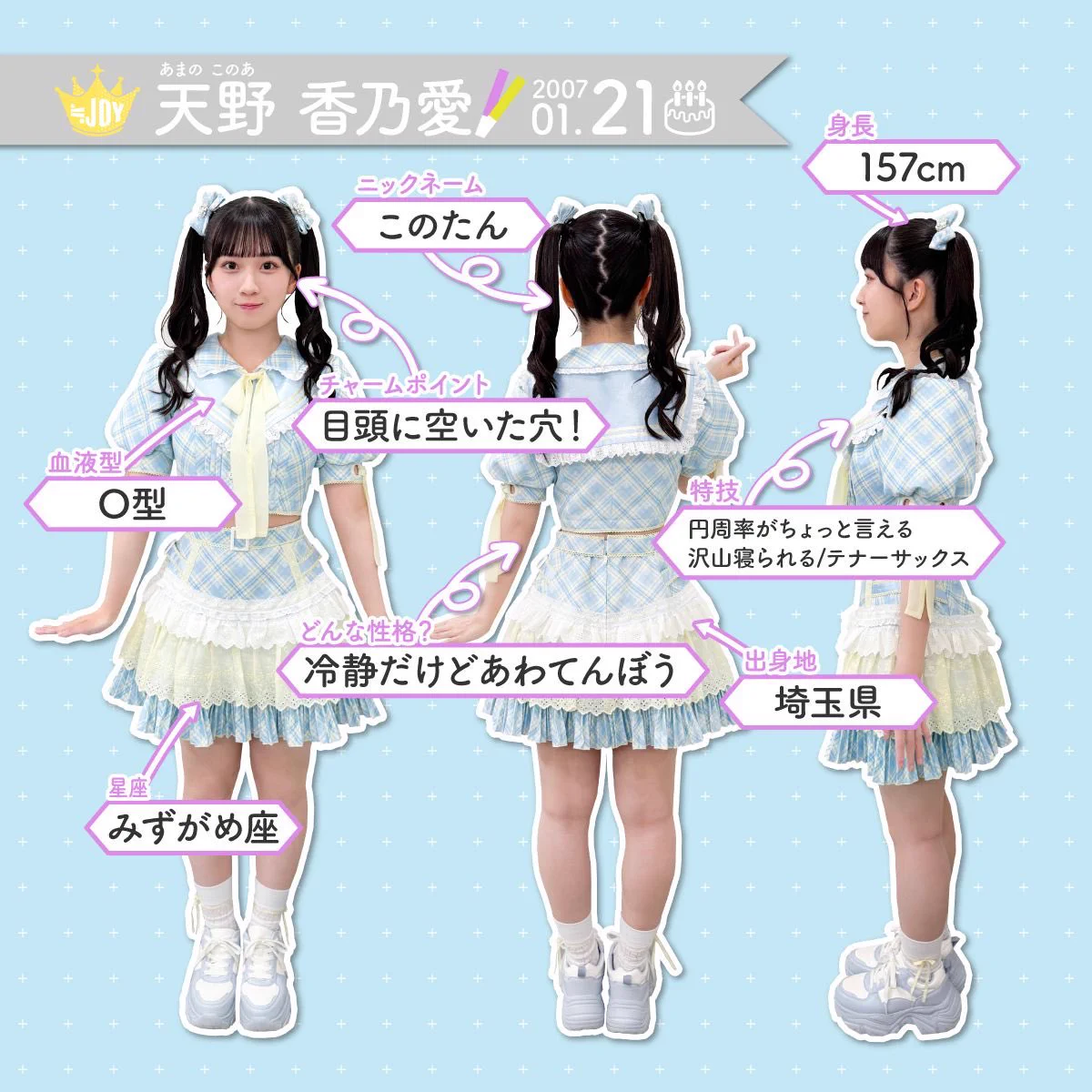 ≒JOY 天野香乃愛 初恋シンデレラ ブルーハワイレモン ポストカード 直筆 GtKbXfxbYAARnSu?format=webp&
