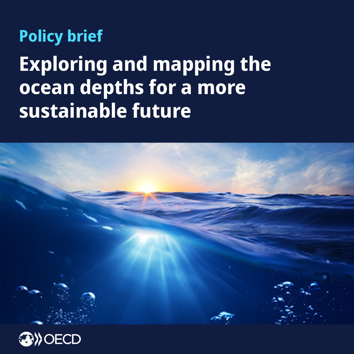 🌊 Mapping the #seafloor is key for the #OceanEconomy, supporting marine management, conservation &amp; understanding of ocean systems. Yet nearly 3⁄4 of the global #seabed remains unmapped by modern standards. Our new policy brief dives in: oe.cd/65g | #UNOC3