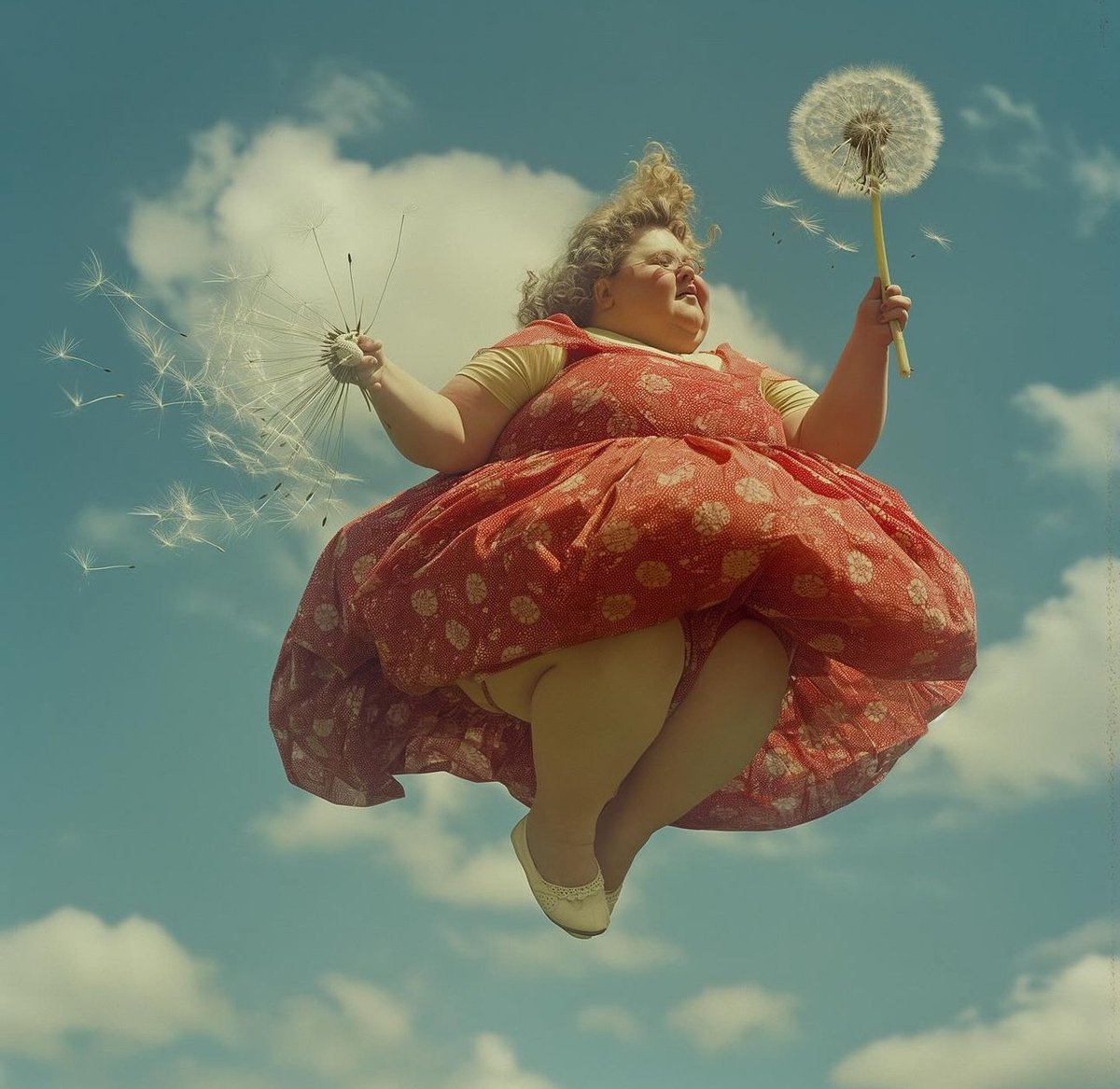 Good gorgeous morning from LA (Lower Alabama)!

Lightness is part of our being. And it doesn’t depend at all on how old you are, what you weight, how much money you have, or the color of your skin. Our “inner dandelion” lives inside us and is waiting for the wind of joy to pick