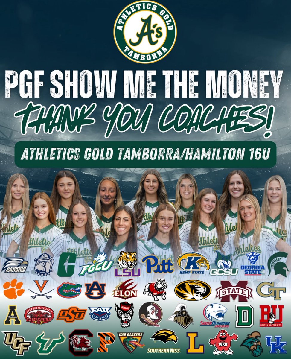 Thank you to all of the college coaches who came and watched me and my team at the PGF Show Me The Money! So blessed to be apart of this team!