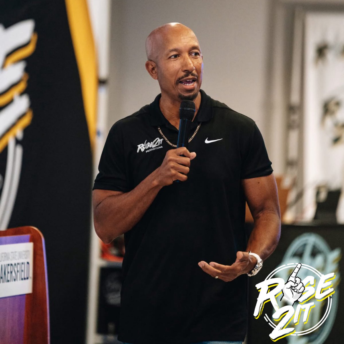 Andre Covington at @csubakersfield 
💙💛🤍

RISE 2 IT PRODUCTIONS: “IF YOU CAN RISE 2 IT, YOU CAN RISE THROUGH IT!”☝️

#rise2it