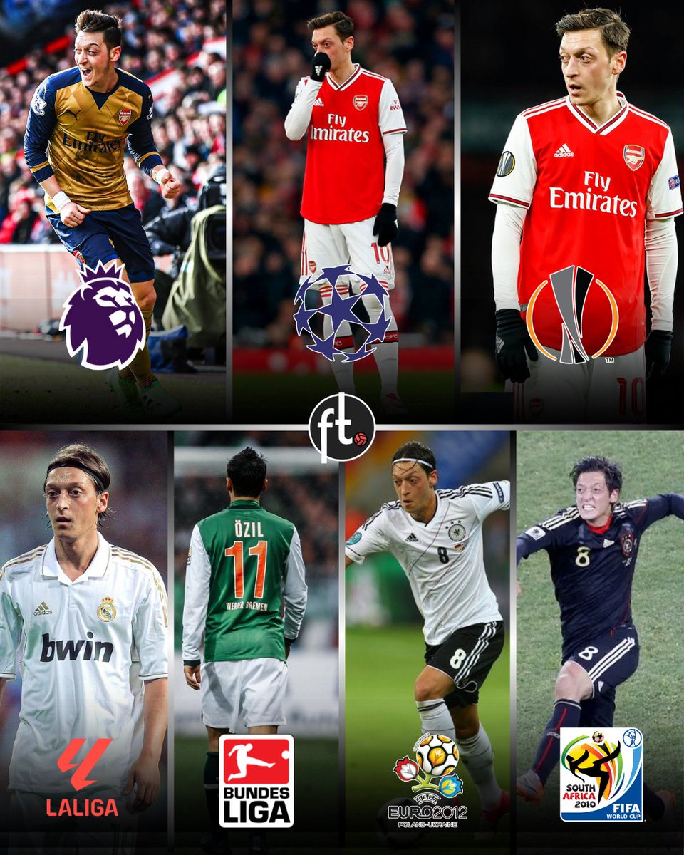 🅰️👑 Mesut Özil remains the only player in history to have been the top assist provider in:

🏴󠁧󠁢󠁥󠁮󠁧󠁿 Premier League
🇩🇪 Bundesliga
🇪🇸 La Liga
🇪🇺 Europa League
🇪🇺 Champions League
🇪🇺 EURO's
🌍 World Cup