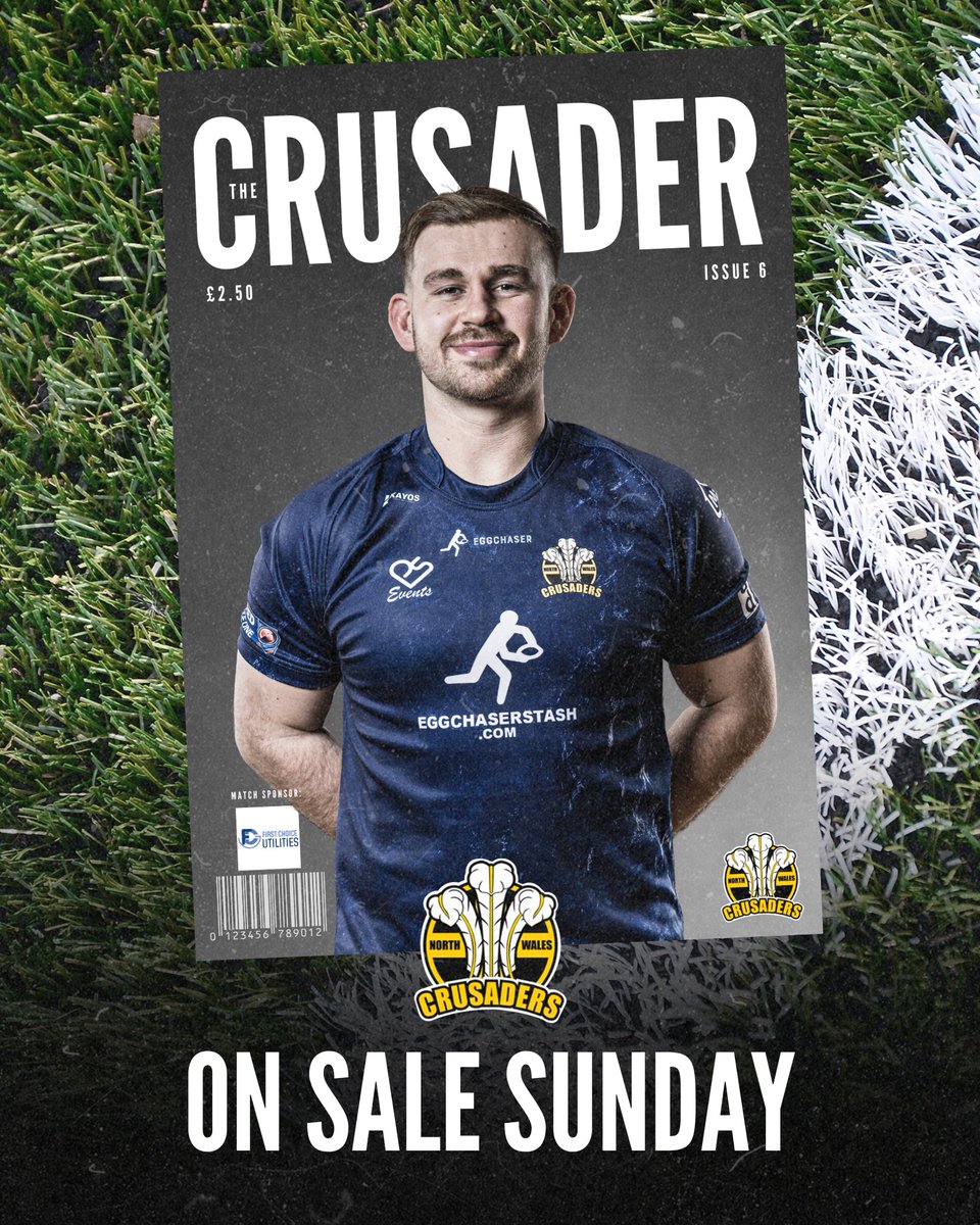 📖 Take a look at what to expect in issue six of The Crusader, on sale at Stadiwm CSM this Sunday featuring #NWCrusaders' Josh Eaves, Carl Forster, Jon Burgess and much more!

More 👉 nwcrusadersrl.com/the-crusader-i…

#NothingBetter ⚔️