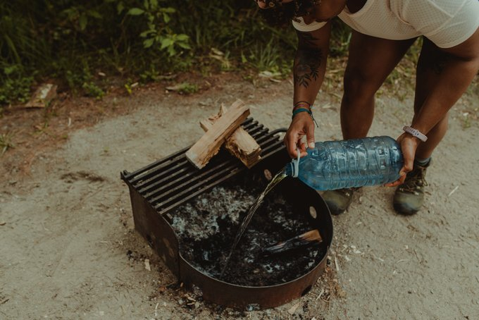 Are you planning to do some camping this summer? Don't forget about your camp fire. 
🔥 If you think your campfire is out? Think again!  
Before you leave or sleep, douse, stir, repeat 
✔️keep pouring water until:  
✔️Ashes are soaked  
✔️Zero smoke