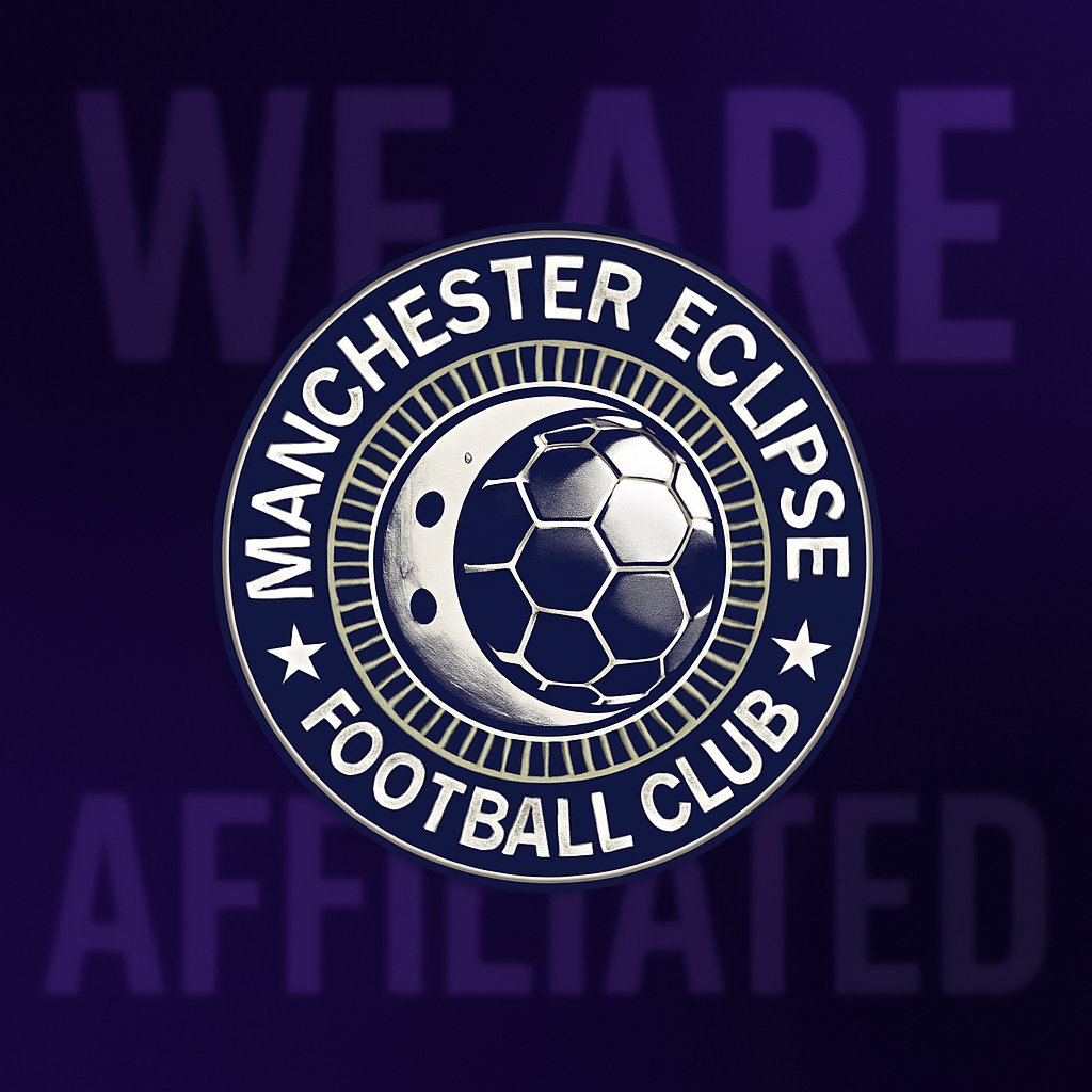 ManEclipseFC's tweet image. 🚨 Official Club Announcement 🚨

We’re proud to confirm that Manchester Eclipse FC is now officially affiliated with the @Manchester_FA! 🌟⚽️

This is a huge milestone for our club and the first of many steps in our journey. Let’s build something special. 💫

#WeAreTheEclipse