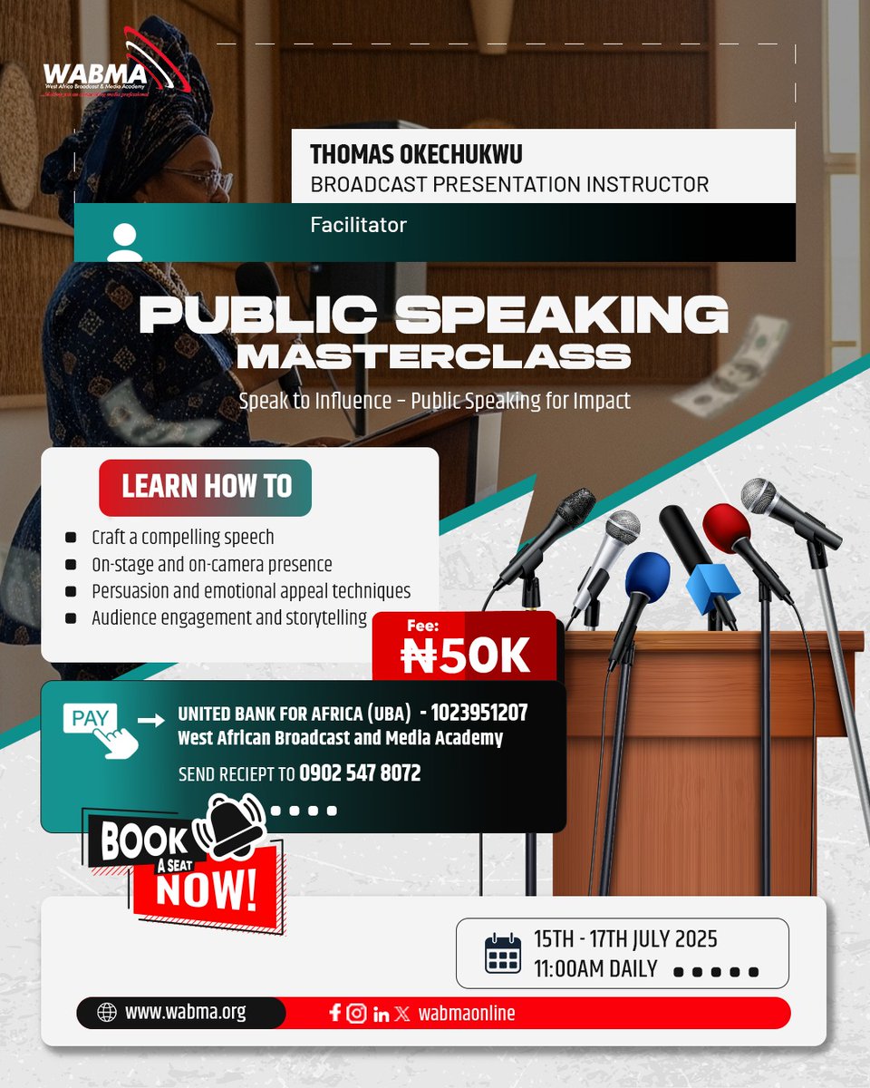 West Africa Broadcast & Media Academy -WABMA (@wabmaonline) on Twitter photo 