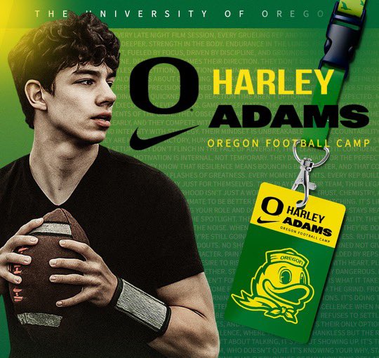 Holt “Harley” Adams (@hharleyadams13) on Twitter photo #AGTG
Wheels up ✈️ from #Texas to #Oregon.
I’m NOT going to blend in… I’m going to stand out.
<a href="/oregonfootball/">Oregon Football</a> camp, let’s work.
<a href="/CoachWillStein/">Will Stein</a> <a href="/RossDoug21/">Ross Douglas Sr.</a> <a href="/CoachKaai/">Koa Ka'ai</a> I’m bringing that Texas fire. 🔥
#GoDucks #OregonFootball #QBProspect #ProspectUnited #BuiltDifferent #QB1 #AGTG
Wheels up ✈️ from #Texas to #Oregon.
I’m NOT going to blend in… I’m going to stand out.
<a href="/oregonfootball/">Oregon Football</a> camp, let’s work.
<a href="/CoachWillStein/">Will Stein</a> <a href="/RossDoug21/">Ross Douglas Sr.</a> <a href="/CoachKaai/">Koa Ka'ai</a> I’m bringing that Texas fire. 🔥
#GoDucks #OregonFootball #QBProspect #ProspectUnited #BuiltDifferent #QB1