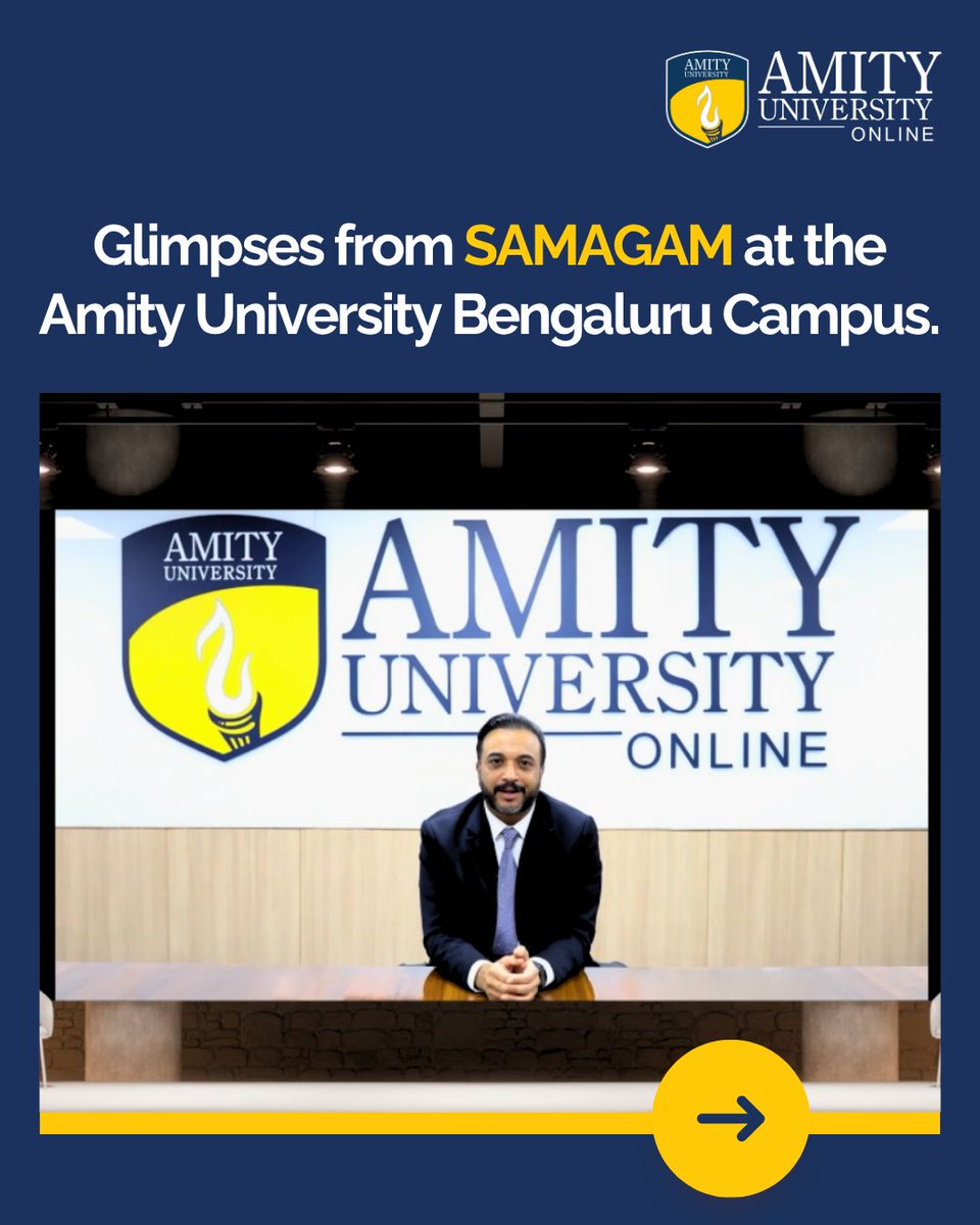 amity_online's tweet photo. Curious minds, lively conversations, and vibrant energy lit up another SAMAGAM at our Bengaluru Campus. From engaging sessions to meaningful connections, it was a day filled with networking, learning, real world experiences, and so much more.
#SAMAGAM #AmityUniversityOnline https://t.co/2sNSQeulYr