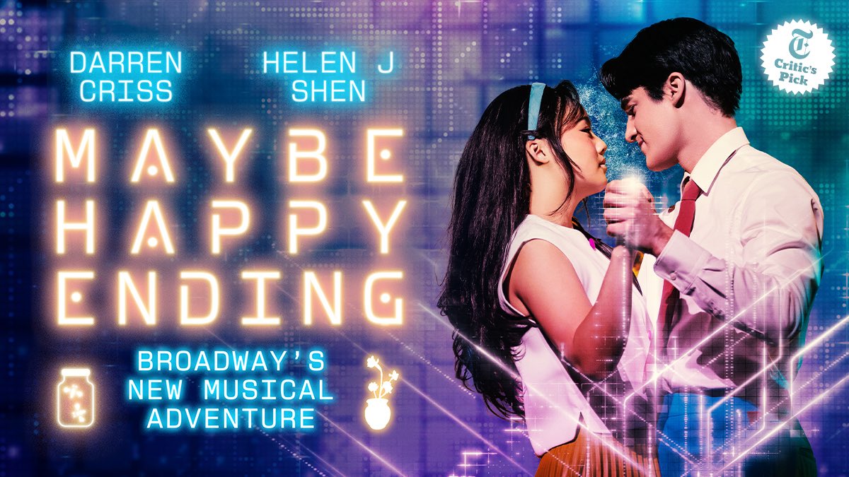Looking forward to seeing <a href="/DarrenCriss/">Darren Criss</a> in #maybehappyending this afternoon being flying back to London