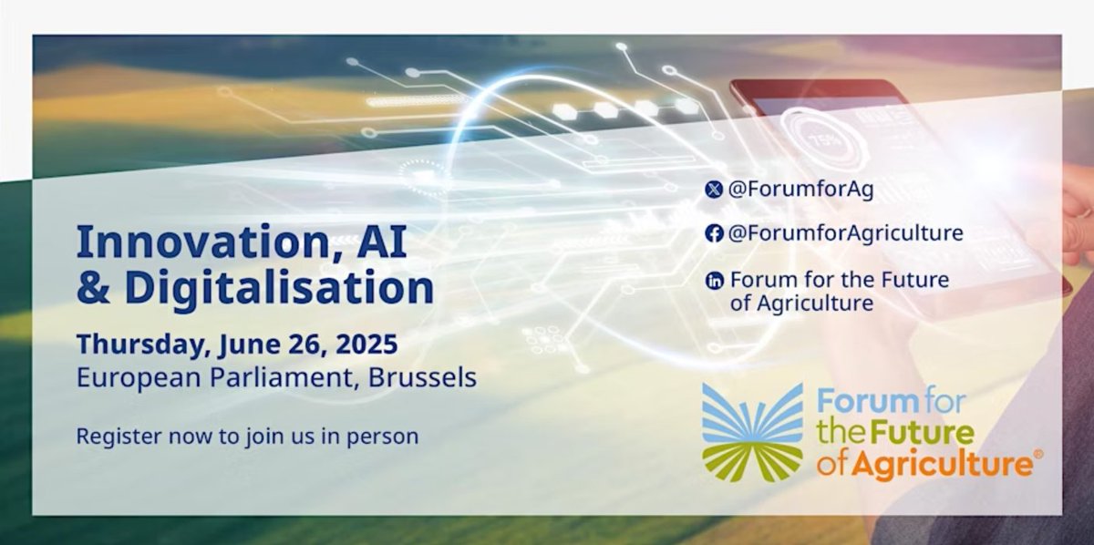European Landowners' Organization (@eulandownersorg) on Twitter photo 📢 Join us for the “Innovation, AI & Digitalisation” event
📅 Thursday, 26 June
🕜 13:30 – 16:30
📌 <a href="/Europarl_EN/">European Parliament</a>, Brussels
👉 Register now: innovationinagri.eventbrite.co.uk
Hosted by MEP <a href="/MariaGrapini/">Maria Grapini</a> (<a href="/TheProgressives/">S&D Group</a>), the upcoming event on Innovation, AI & Digitalisation 📢 Join us for the “Innovation, AI & Digitalisation” event
📅 Thursday, 26 June
🕜 13:30 – 16:30
📌 <a href="/Europarl_EN/">European Parliament</a>, Brussels
👉 Register now: innovationinagri.eventbrite.co.uk
Hosted by MEP <a href="/MariaGrapini/">Maria Grapini</a> (<a href="/TheProgressives/">S&D Group</a>), the upcoming event on Innovation, AI & Digitalisation