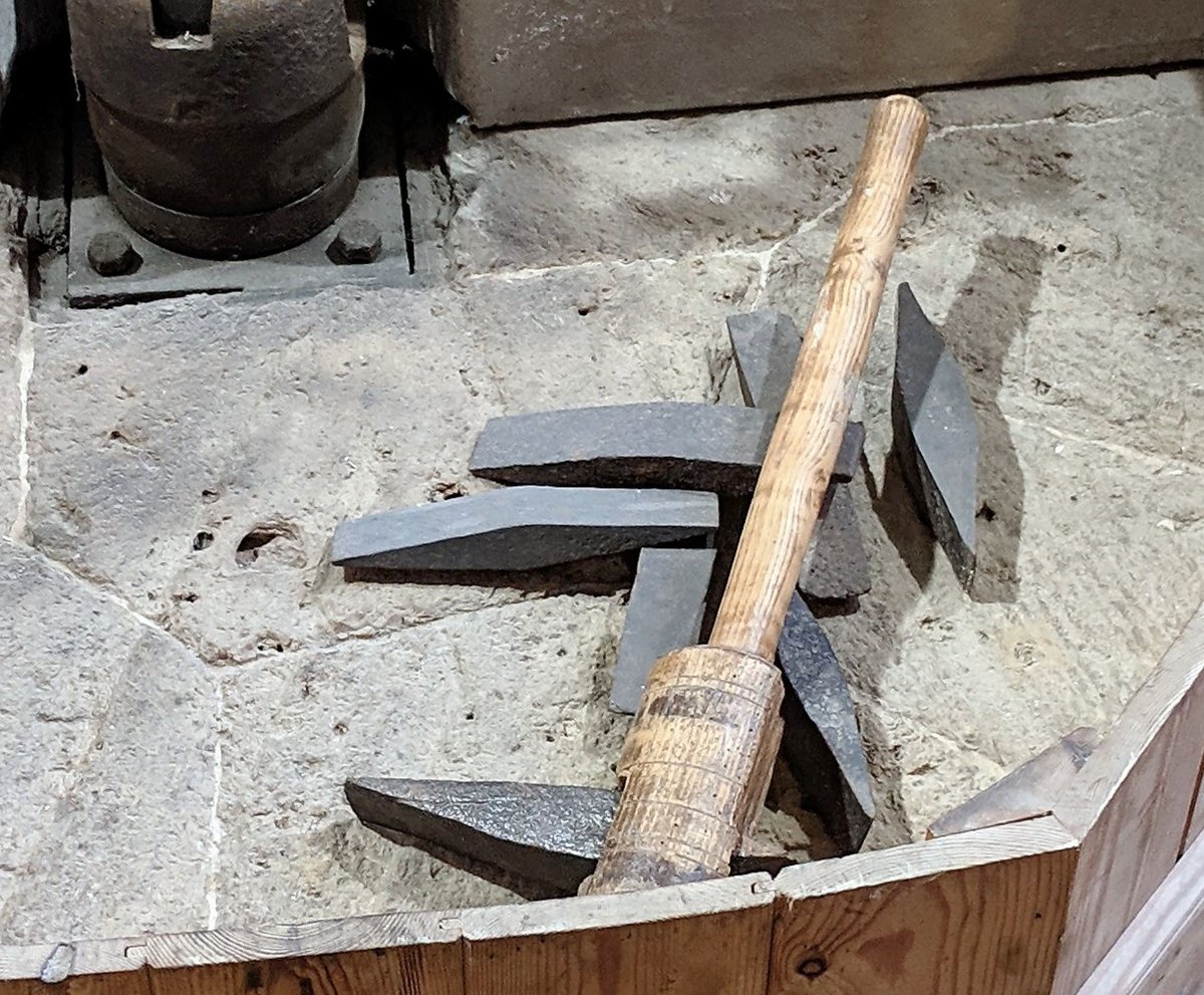 TideMill_Museum's tweet image. Our collection of Stone Dressing mallet heads and handle #woodbridgetidemillmuseum #millingtools