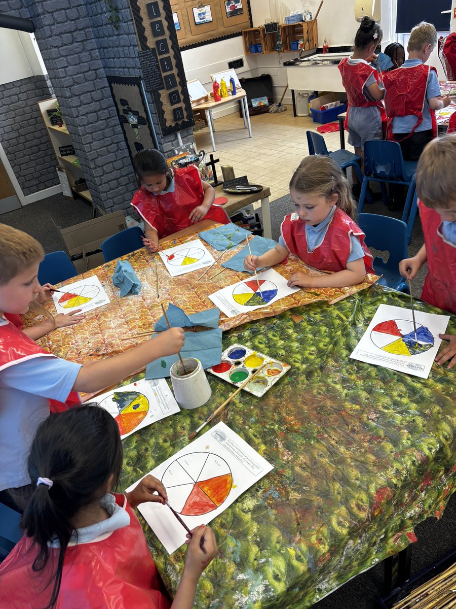 Exploring primary and secondary colours 🎨🖌️🧑‍🎨 <a href="/StPetersAshton/">St Peter’s CE Ashton</a>  <a href="/StPeters_ArtDT/">St Peter's Loves Art and DT</a>