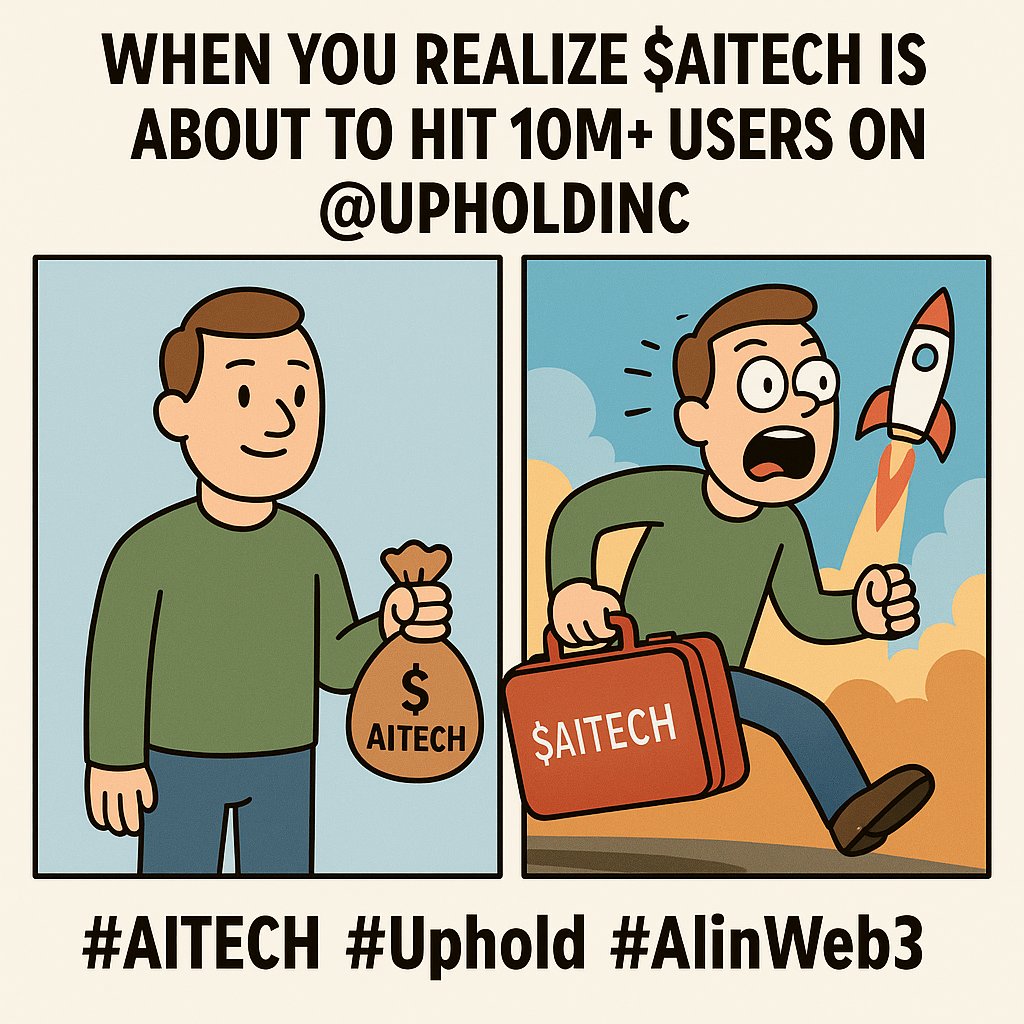 KayeeKKKKK's tweet photo. 3 days left! ⏳
Are your $AITECH bags packed? 🚀
This @UpholdInc listing could be the game-changer we’ve been waiting for.

Global reach, major volume, and serious exposure incoming. 🌍💥
Let’s spread the word!

#AITECH #Uphold #CryptoAdoption #AIinWeb3 #AITECHListing https://t.co/tGqYjp14ss