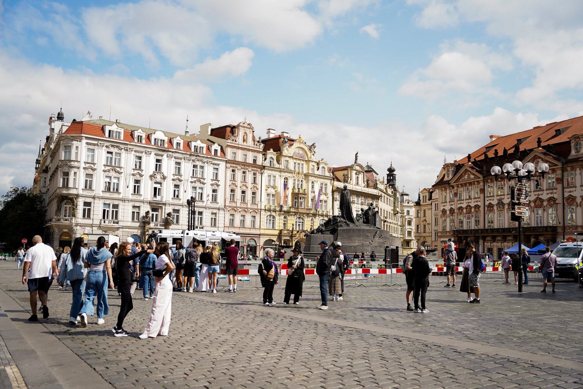 Spent the morning exploring Prague as a team, now it’s time to get ready for our match!