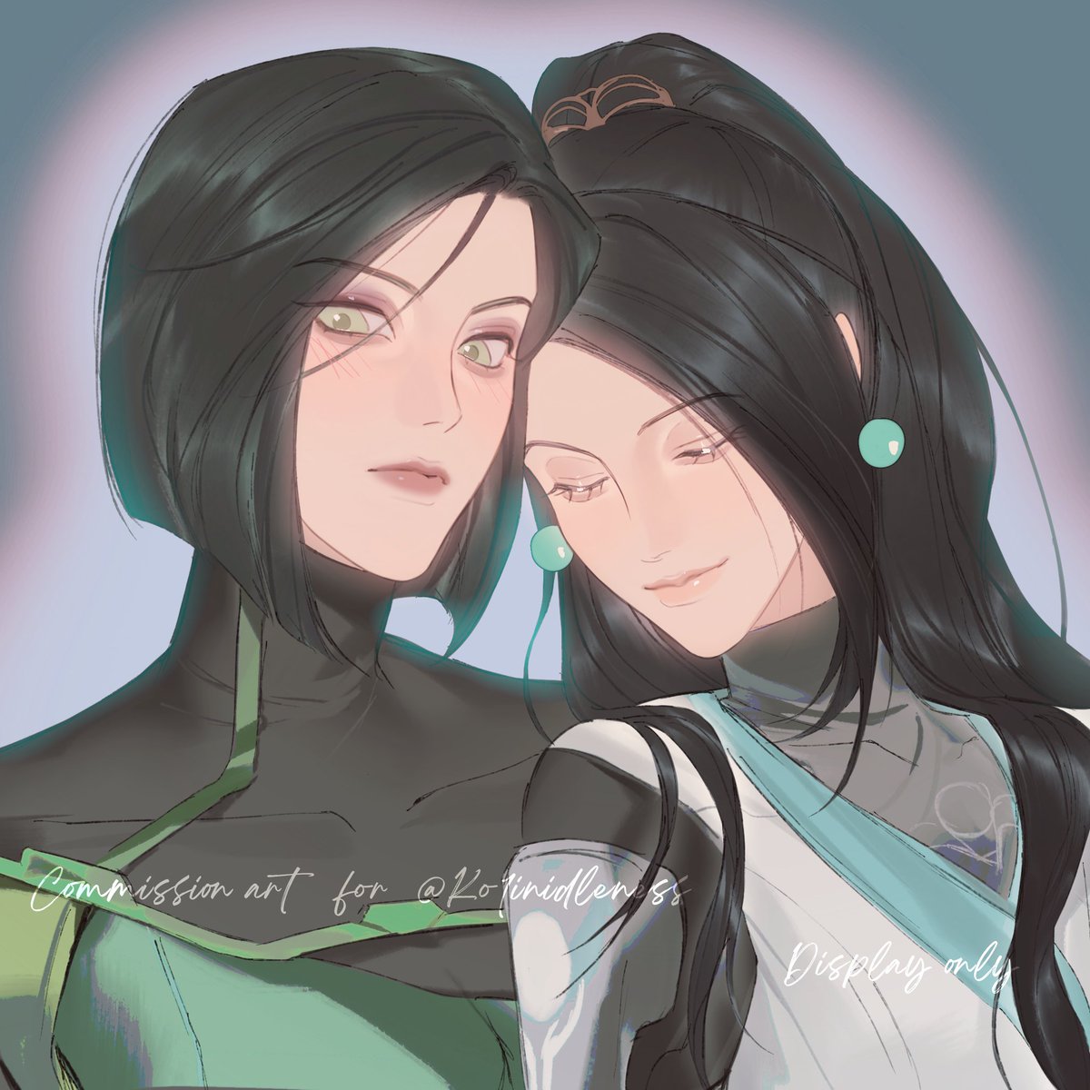 ko1inidleness's tweet image. #Viper #Sage #Sagebean
💚💙
好喜欢这张温柔的气氛……

*约稿展示