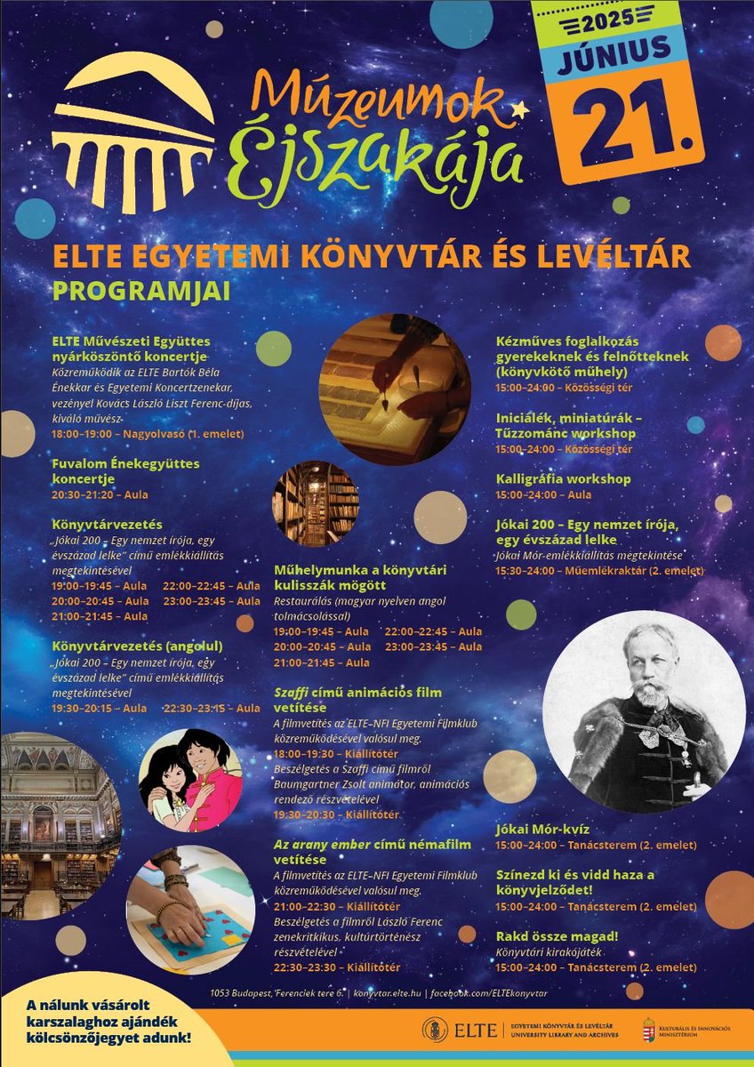 eltekonyvtar's tweet image. #múzéj #program #rendezvény #koncert #kézműves #tűzzománc #film 
Részletek: konyvtar.elte.hu/hu/hir/ekl-egy…