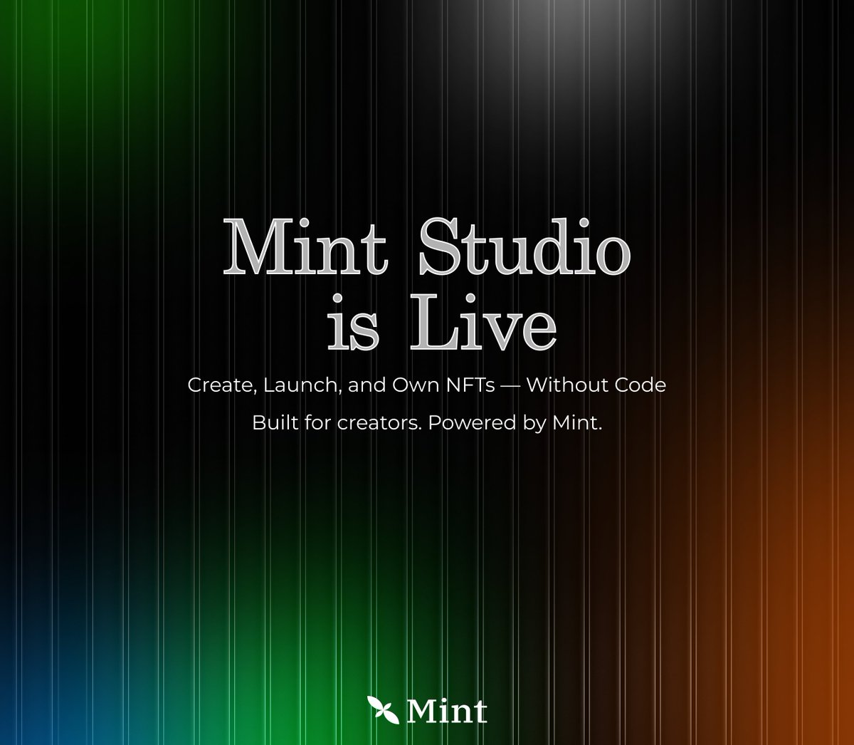 Mint_Blockchain's tweet image. We’re thrilled to announce that Mint Studio is officially live!
mintchain.io/studio
A no-code, multi-chain NFT issuance platform that now supports Mint, Ethereum, OP Mainnet, Base, and BNB Chain.
From users to creators and web3 teams — anyone can launch, mint, and grow…