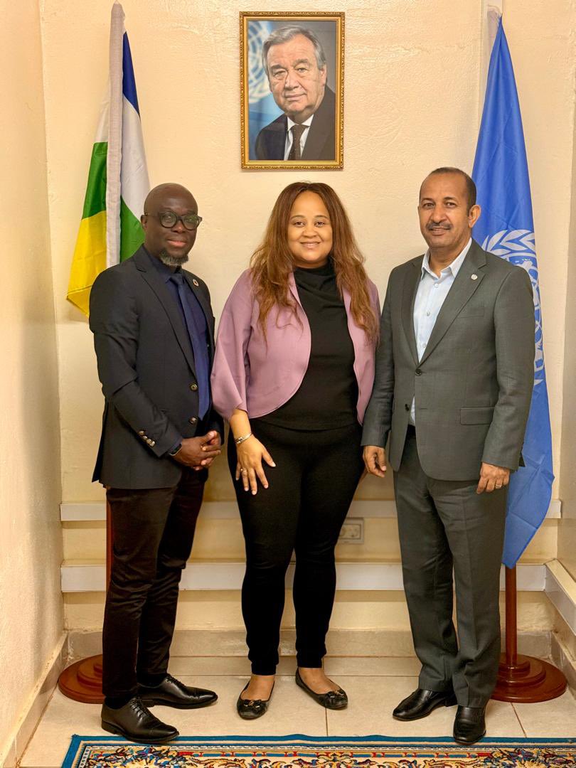 Conversation riche avec Madame Nathalie Angibeau, directrice par intérim de UNOPS pour l’Afrique Centrale. 

Engagements conjoints pour renforcer les capacités du secteur privé centrafricain dans les domaines des procédures administratives et de soumission aux marchés BTP