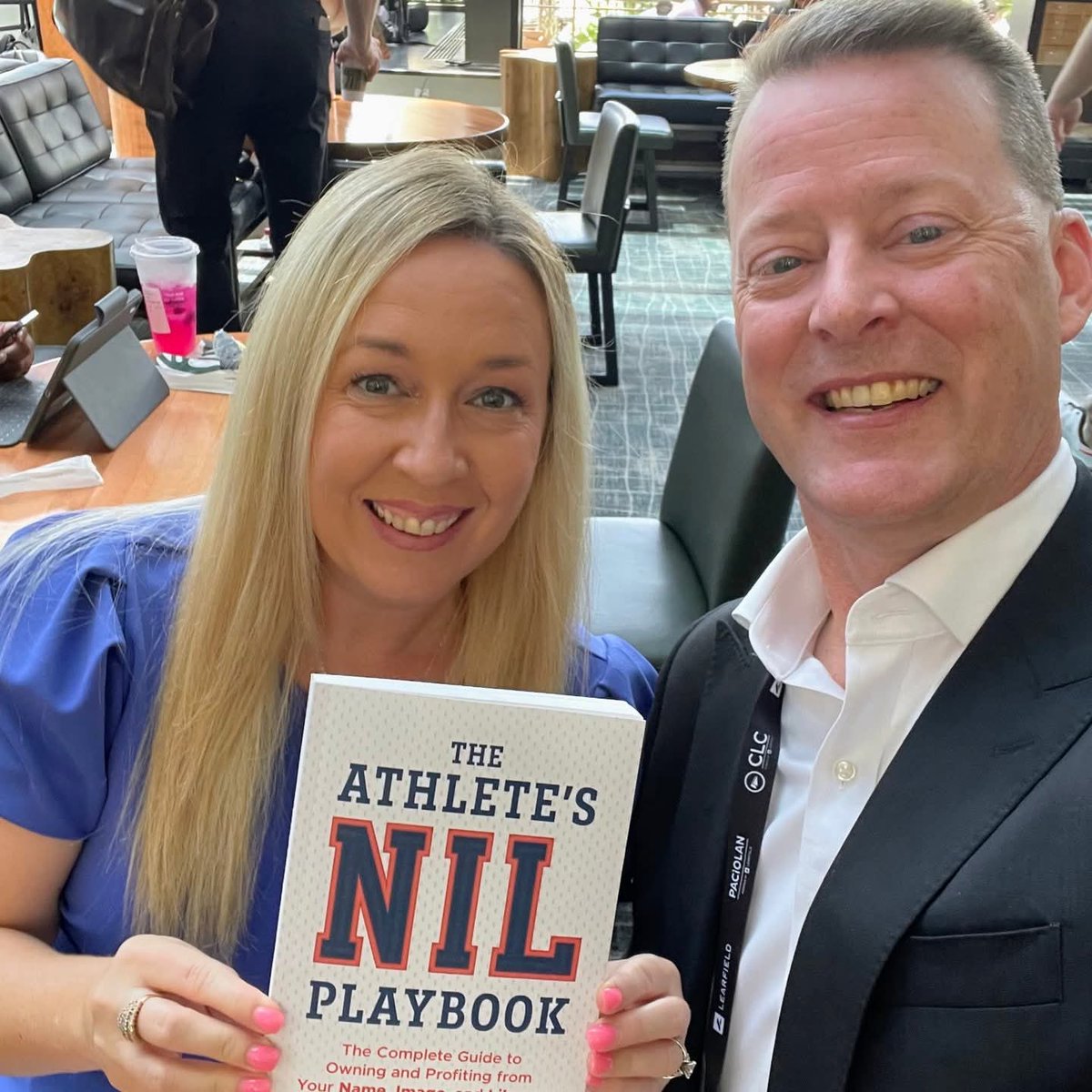 SportsBizMiss's tweet image. The Athlete's NIL Playbook released a few weeks early yesterday! 🎉 I had fun going around NACDA convention and taking pictures with some of the experts who shared their knowledge for the book, including @sportsvisalaw, @adamjcook_, @sambgreen and @MLudwigUC.…