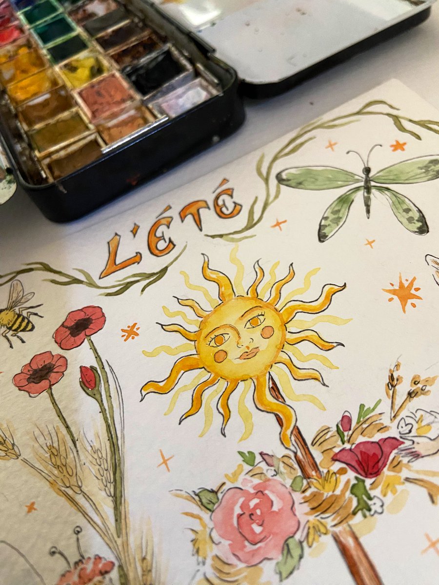 🌞 Il brille, le sauvage Été,
La poitrine pleine de roses.
Il brûle tout, hommes et choses,
Dans sa placide cruauté. 🌞 (« L’été », Théodore de Banville)