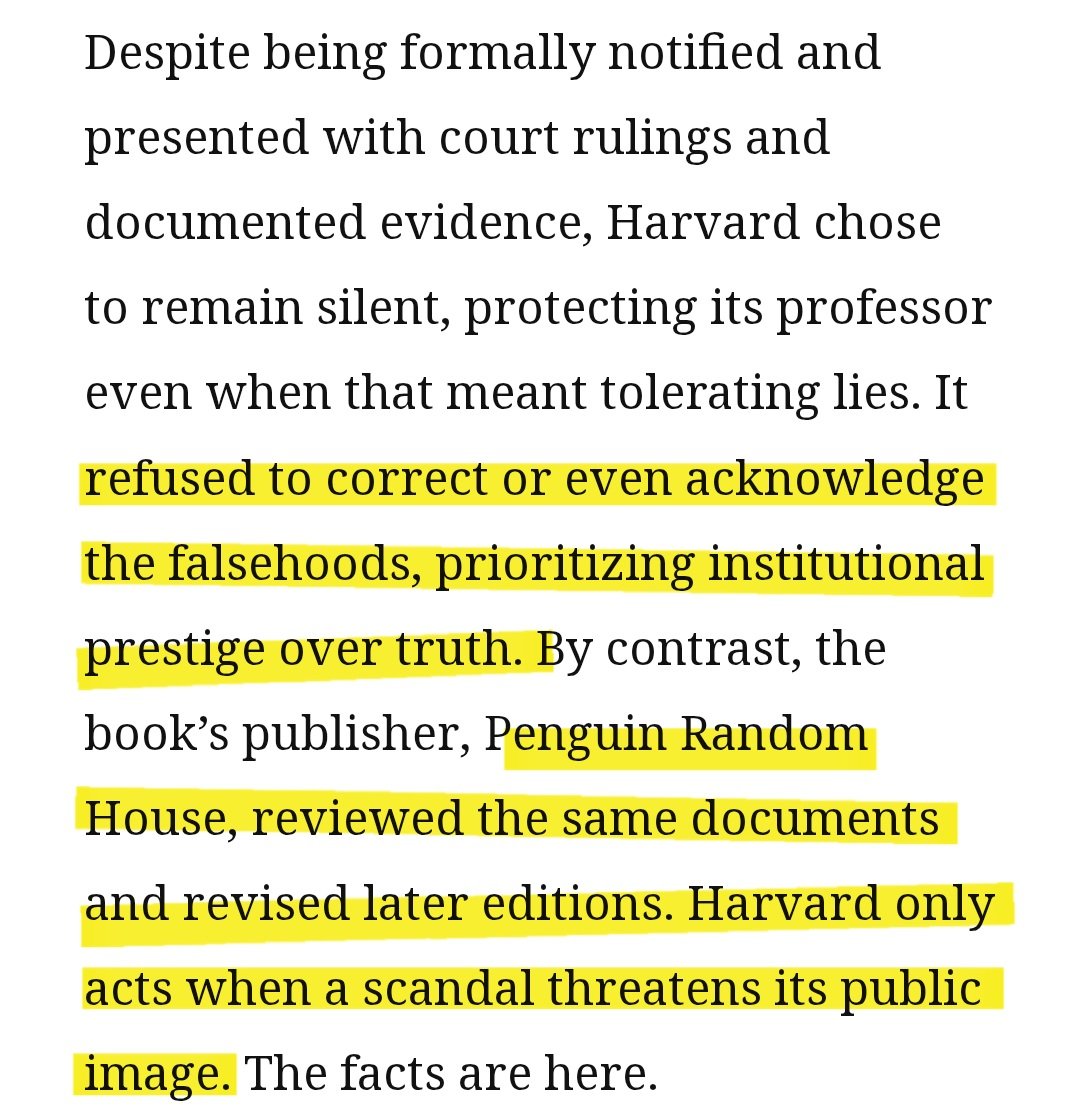Hot take: Harvard’s arrogance doesn’t allow for criticism—unless it’s convenient. It protects its image, not integrity. Academic freedom only when it serves them.  <a href="/HdxAcademy/">Heterodox Academy</a> <a href="/TheFIREorg/">FIRE</a>  @jaquerogozinski

harvardlies.com