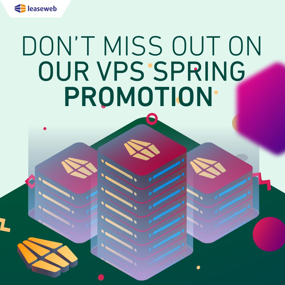 Our Spring VPS Discounts are still in full swing, but only until June 30. 

Perfect for developers, startups, and tech teams who need flexibility and speed. 
 
Shop our promotion: eu1.hubs.ly/H0kXpCV0 

#Leaseweb #VPS #SpringSavings #HostingDeals #TechInfrastructure