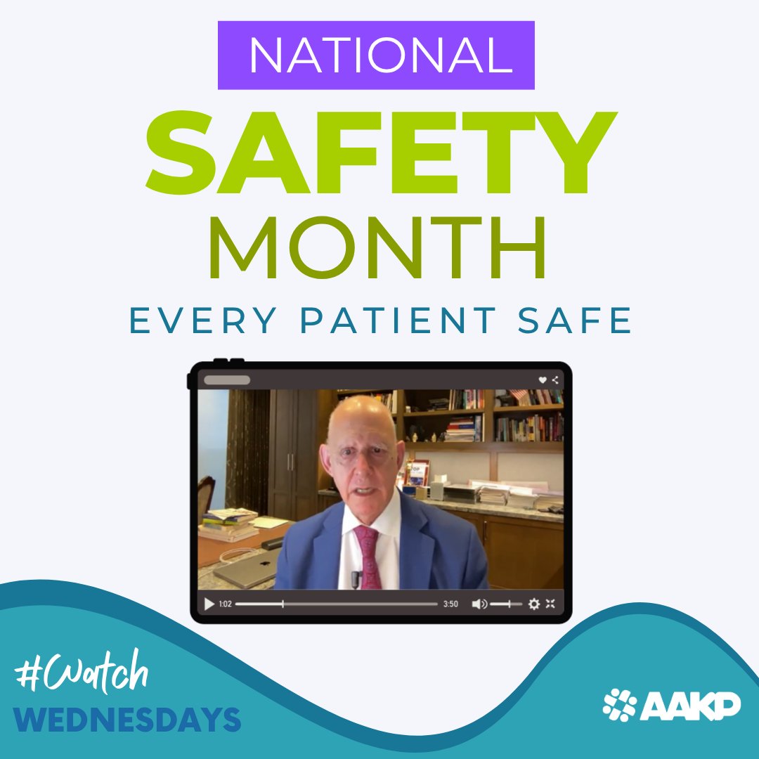 KidneyPatients's tweet image. June is #NationalSafetyMonth – please join AAKP in keeping #EveryPatient Safe.
 
This #WatchWednesday, watch and share this session featuring Dr. Stephen Fadem on how to reduce the risk of falling: bit.ly/4eIZcu7