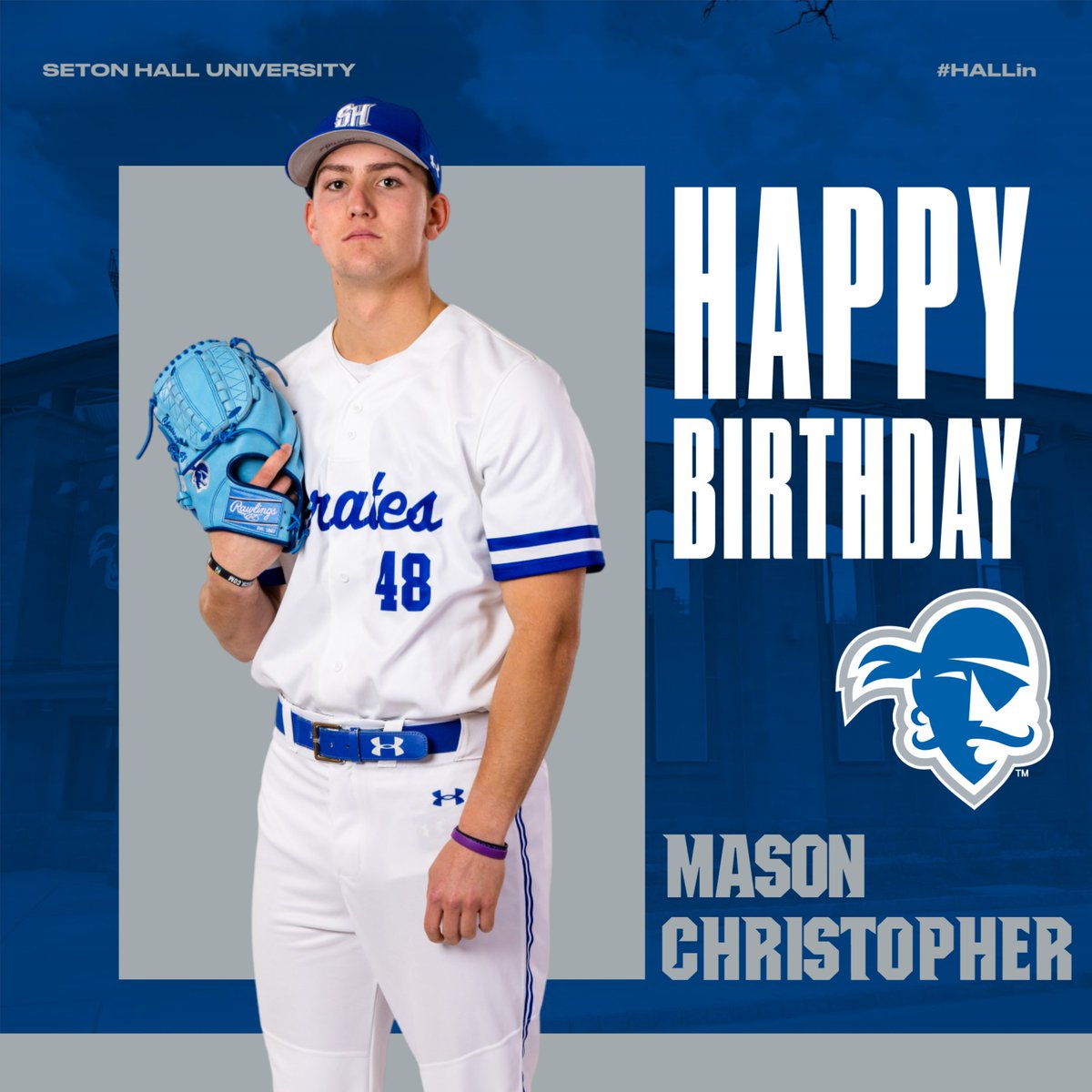 A very 𝙃𝘼𝙋𝙋𝙔 𝘽𝙄𝙍𝙏𝙃𝘿𝘼𝙔 to MASON CHRISTOPHER!!

#HALLin ⚾🏴‍☠️🔵⚪