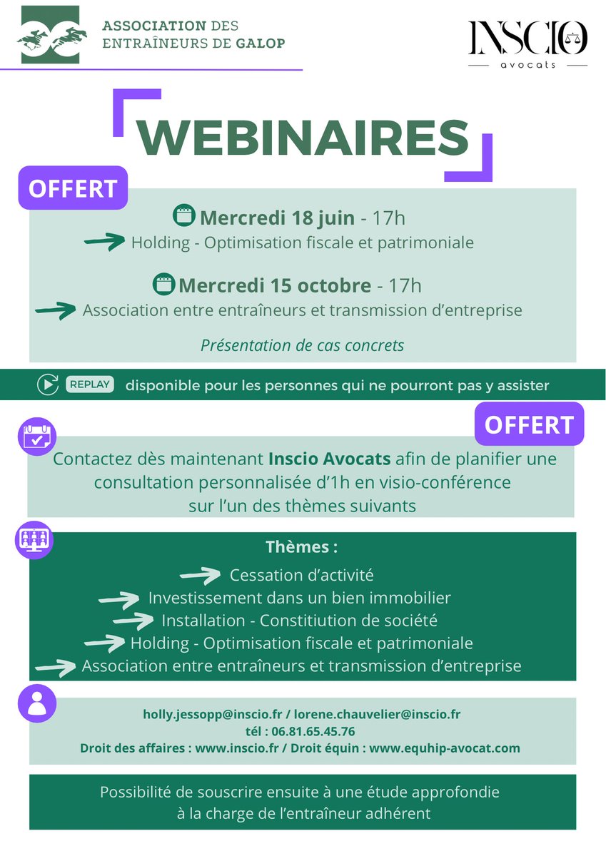 ‼️ Exclusivité pour les adhérents @aedg 
☎️ Contactez nous !