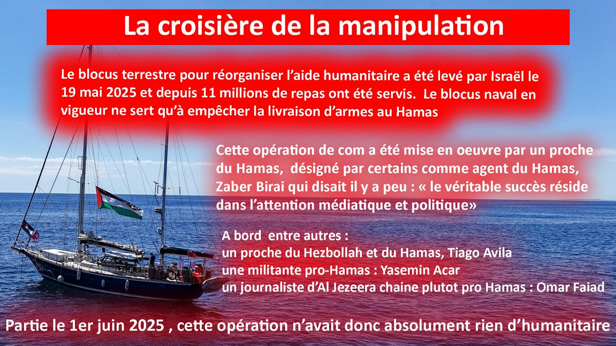 pascal.plaza (@pascalplaza) on Twitter photo <a href="/publicsenat/">Public Sénat</a> <a href="/GuillaumGontard/">Guillaume Gontard</a> pendant que le terrorisme se refait la cerise sur le dos de crétins utiles : #FlotilleDeLaLiberté Une opération de com menée par le Hamas ? LFI crétin utile de la manipulation ou parfaitement au courant ??? Une commission d'enquête doit être saisie d'urgence ! !
📷 <a href="/publicsenat/">Public Sénat</a> <a href="/GuillaumGontard/">Guillaume Gontard</a> pendant que le terrorisme se refait la cerise sur le dos de crétins utiles : #FlotilleDeLaLiberté Une opération de com menée par le Hamas ? LFI crétin utile de la manipulation ou parfaitement au courant ??? Une commission d'enquête doit être saisie d'urgence ! !
📷