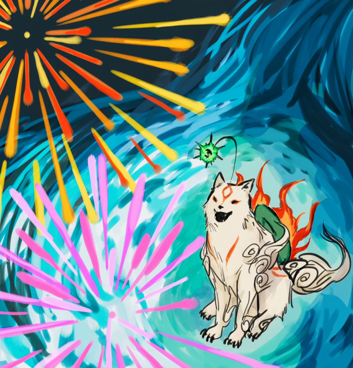 ayu_5ays's tweet image. #大神筆しらべ一本勝負