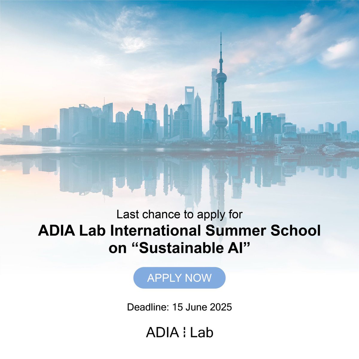 There’s still time to apply. Join our Summer School in Shanghai from July 21 to August 1, 2025, in collaboration with the Fields Centre for Sustainable Development in Canada and China (FeiShu). 
Apply before 15 June 2025: adialab.ae/summerschool-2…