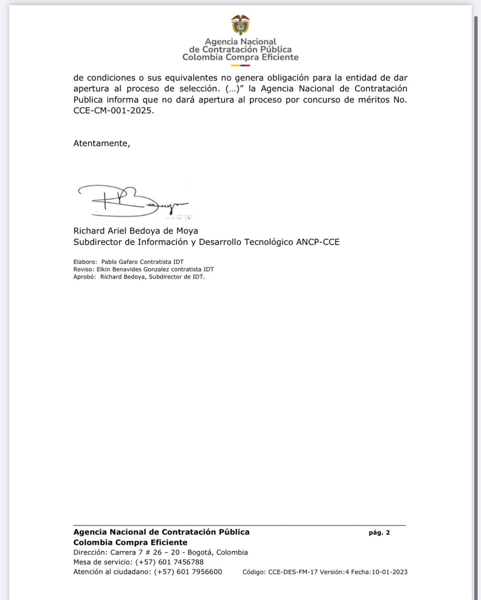 Logramos tumbar el proceso de contratación en Colombia Compra Eficiente que pretendía acabar con el SECOP y meter una nueva plataforma antes de la ley de garantías electorales.

Agradecemos a ciudadanos, organizaciones, empresas y ciudadanos que hicieron alertas. Buena noticia