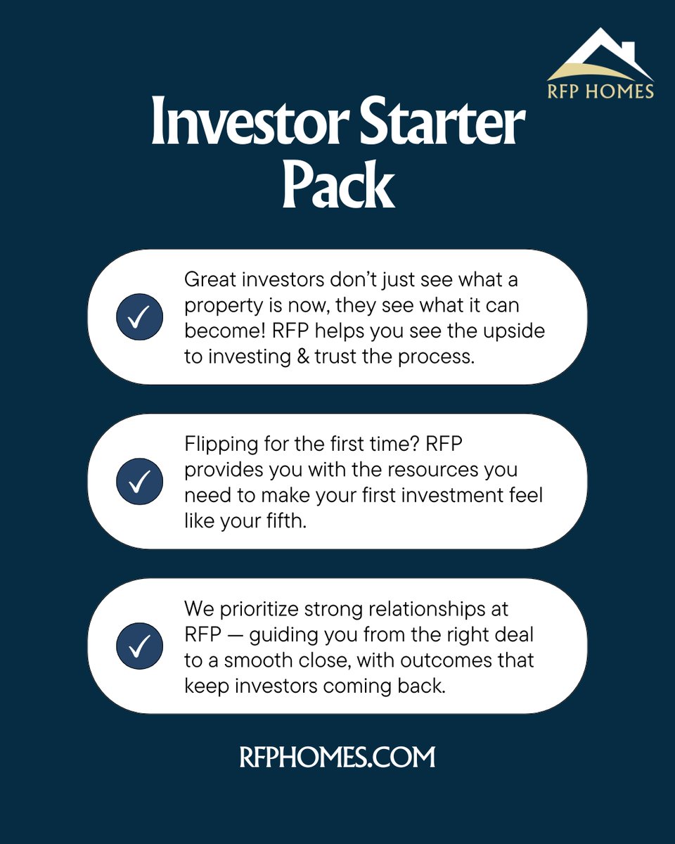 RFPHOMES's tweet image. Anyone can find a property. But not everyone can find the right one — at the right price and the right team to back it.

 That’s where RFP comes in.

 We help you build a process that turns opportunity into return — again and again.
.
.
.
#RFPHomes #RFPProcess #InvestmentStrategy…