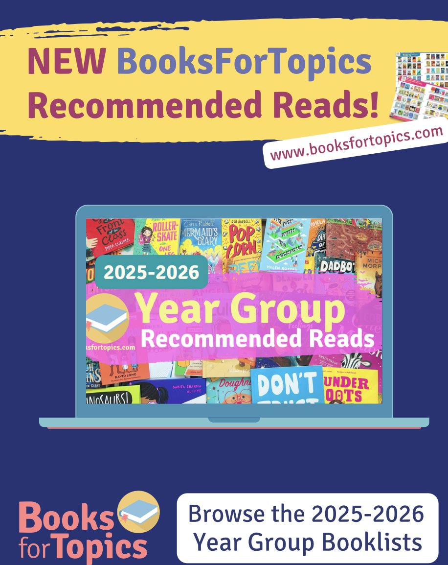 DFB_storyhouse's tweet image. 🎉We are delighted to spot our titles among the new @booksfortopics Year Group lists! 📚
Find out more using the link below ⬇️
booksfortopics.com/booklists/reco…
#booksfortopics