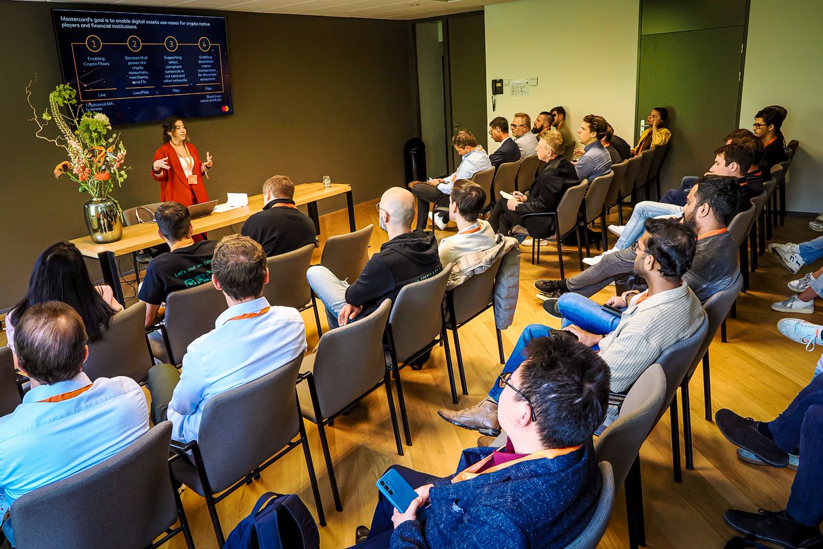 Dutch Blockchain Week (@dutchblockweek) on Twitter photo A packed room for the <a href="/Mastercard/">Mastercard</a> breakout session at #DBW25! 🔥
Great energy, valuable insights, and a full house — it’s clear the appetite for real-world #Web3 applications is growing fast!
We’re already excited to see who will take the stage for breakouts in the 2026 A packed room for the <a href="/Mastercard/">Mastercard</a> breakout session at #DBW25! 🔥
Great energy, valuable insights, and a full house — it’s clear the appetite for real-world #Web3 applications is growing fast!
We’re already excited to see who will take the stage for breakouts in the 2026