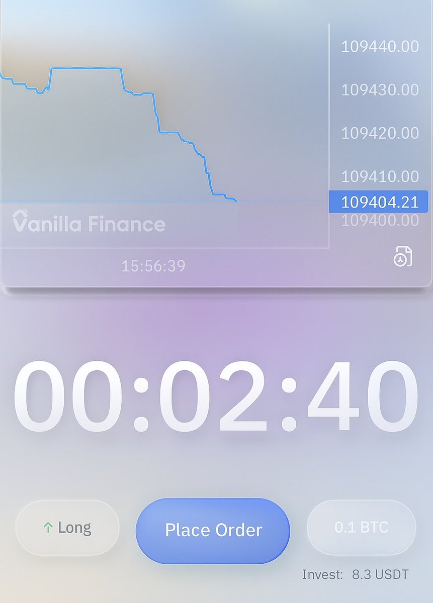 Our design intern updated the Vanilla Finance UI today to #apple Glass UI.

Let’s just say that we’re now hiring a new design intern😂