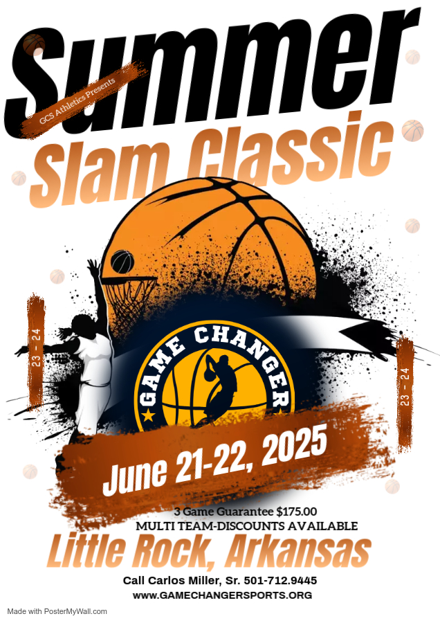 GCS Presents - Summer Slam Classic - June 21-22, 2025 - Little Rock, Arkansas - mailchi.mp/gamechangerspo…