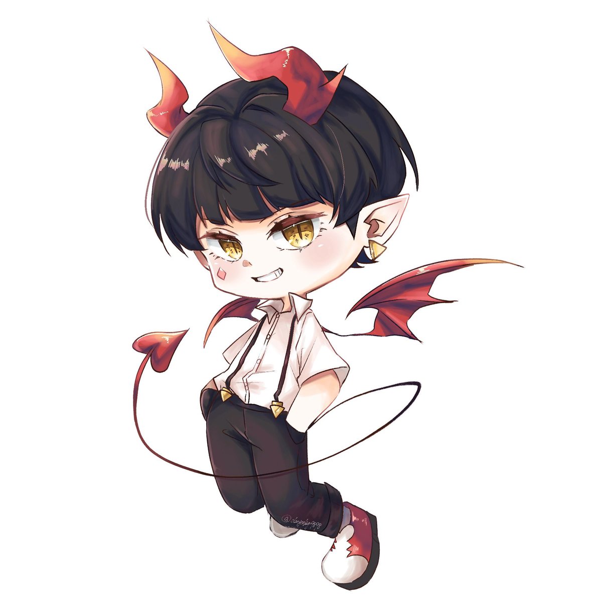 Darjeeling9898's tweet photo. #obly 
久しぶりのイラスト、変化凄まじい😈 https://t.co/bV42CrlwUk