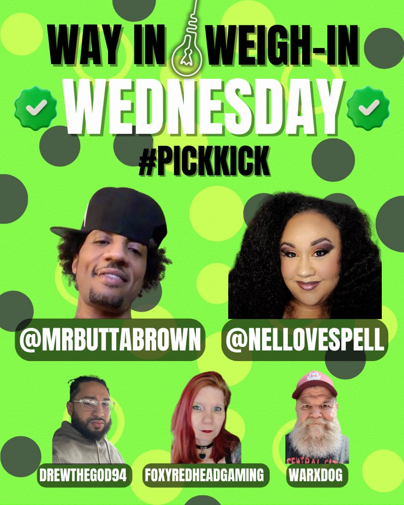 MrButtaBrown (@mrbuttabrown) on Twitter photo Psst.
Today baby, tune in to Way in / Weigh-in Wednesday! We have spacial guest ☺️, and so much more ✅.
<a href="/NelLovespell/">Love Is Me #UrFav $NelLovespell 💜🎶🎵🎙🎵🎶💜</a> <a href="/FoxyRHGaming/">FoxyRedheadGaming</a> <a href="/Drewthegod94/">drewthegod94</a> <a href="/warXdog311/">warXdog</a> and myself today at 11am eastern..
<a href="/KickStreaming/">Kick</a> #PickKick Psst.
Today baby, tune in to Way in / Weigh-in Wednesday! We have spacial guest ☺️, and so much more ✅.
<a href="/NelLovespell/">Love Is Me #UrFav $NelLovespell 💜🎶🎵🎙🎵🎶💜</a> <a href="/FoxyRHGaming/">FoxyRedheadGaming</a> <a href="/Drewthegod94/">drewthegod94</a> <a href="/warXdog311/">warXdog</a> and myself today at 11am eastern..
<a href="/KickStreaming/">Kick</a> #PickKick