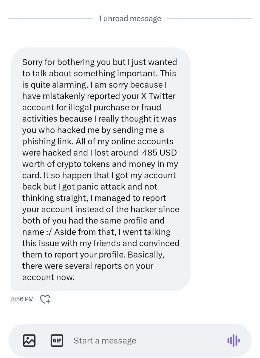 GrayoleDraws's tweet image. DangggβοΈπ₯π I wanted to respond "I ain't gullible buddyβοΈ" but they blocked me immediately, don't fall for this kind of scams no matter what βοΈ