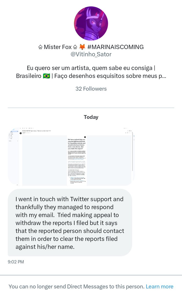 GrayoleDraws's tweet image. DangggβοΈπ₯π I wanted to respond "I ain't gullible buddyβοΈ" but they blocked me immediately, don't fall for this kind of scams no matter what βοΈ